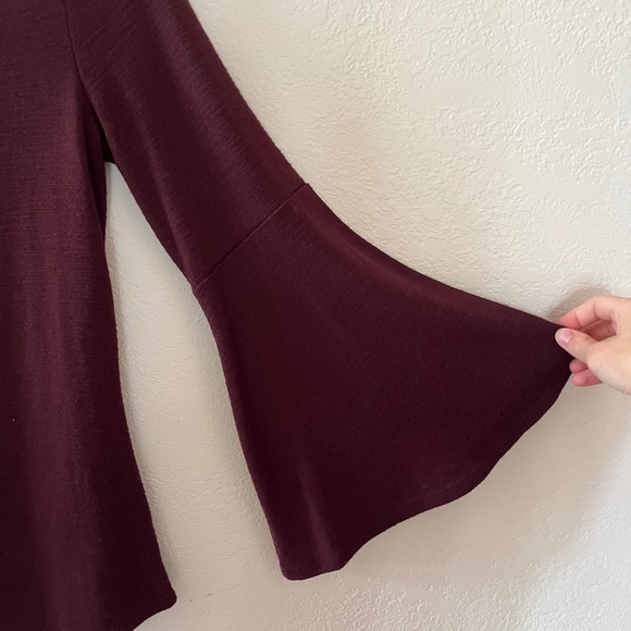 Loft flare-sleeve tie-back knit top - Picture 4 of 5